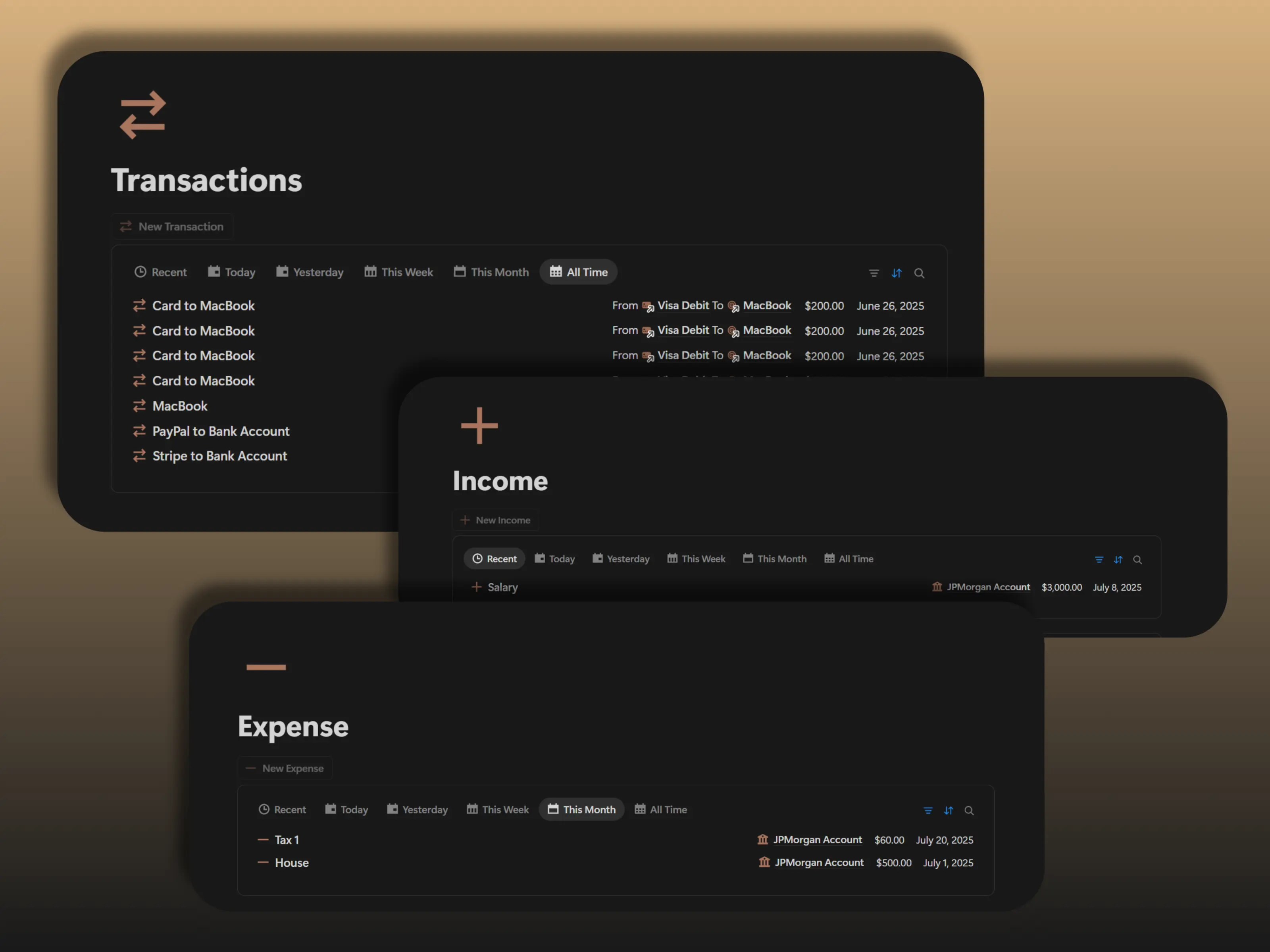 Detailed Financial Records