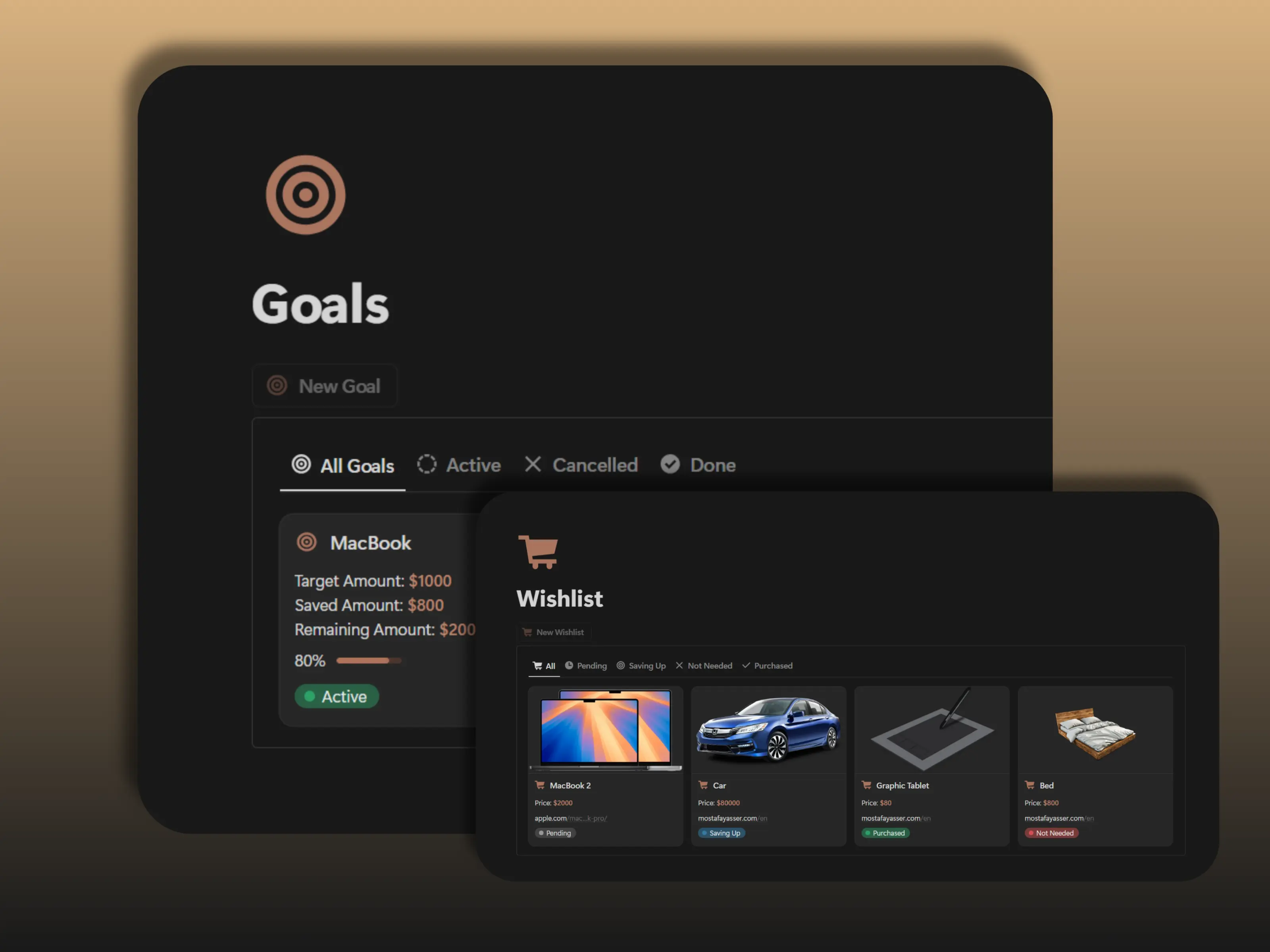 Track All Your Financial Goals