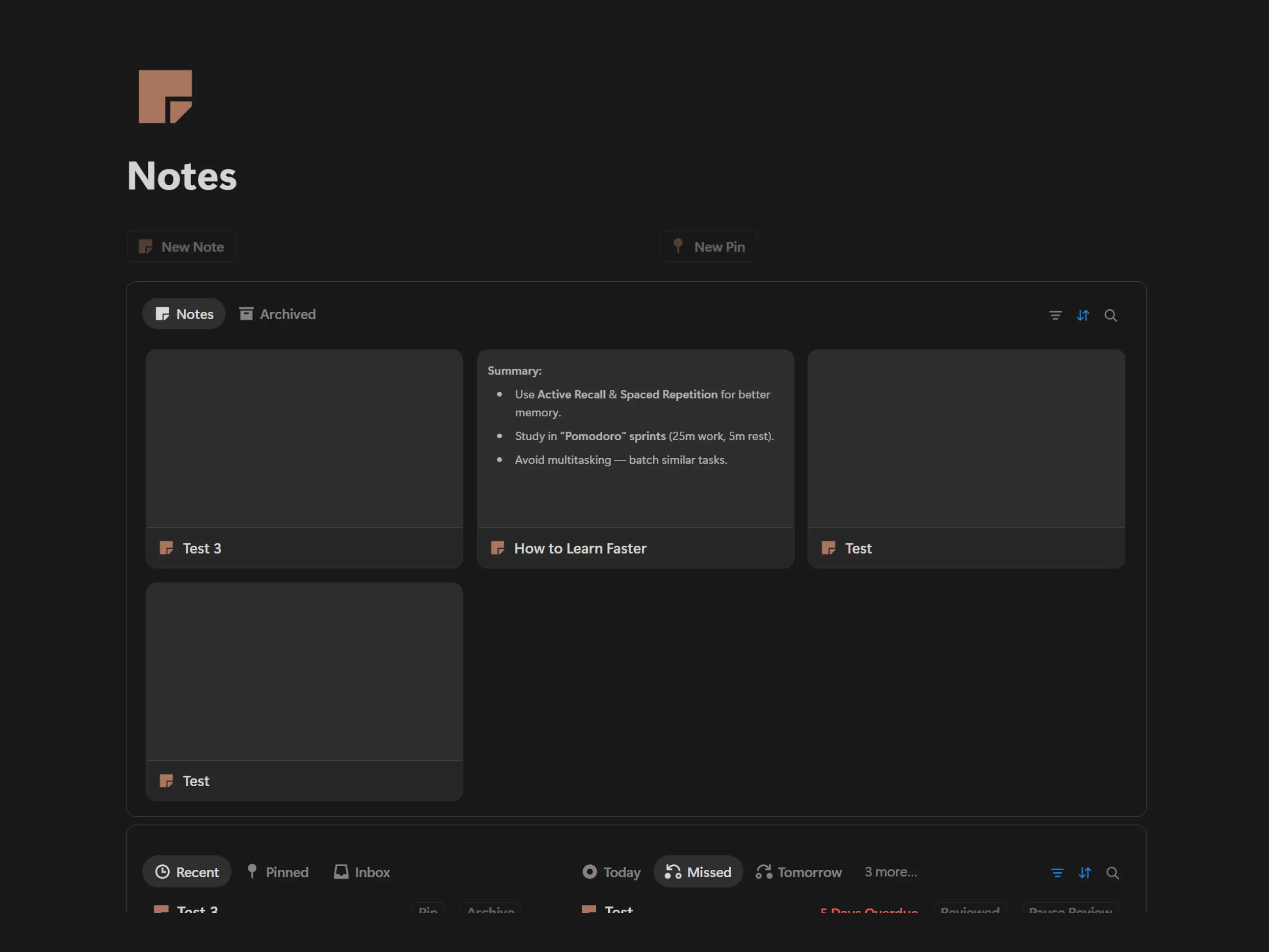 Notes