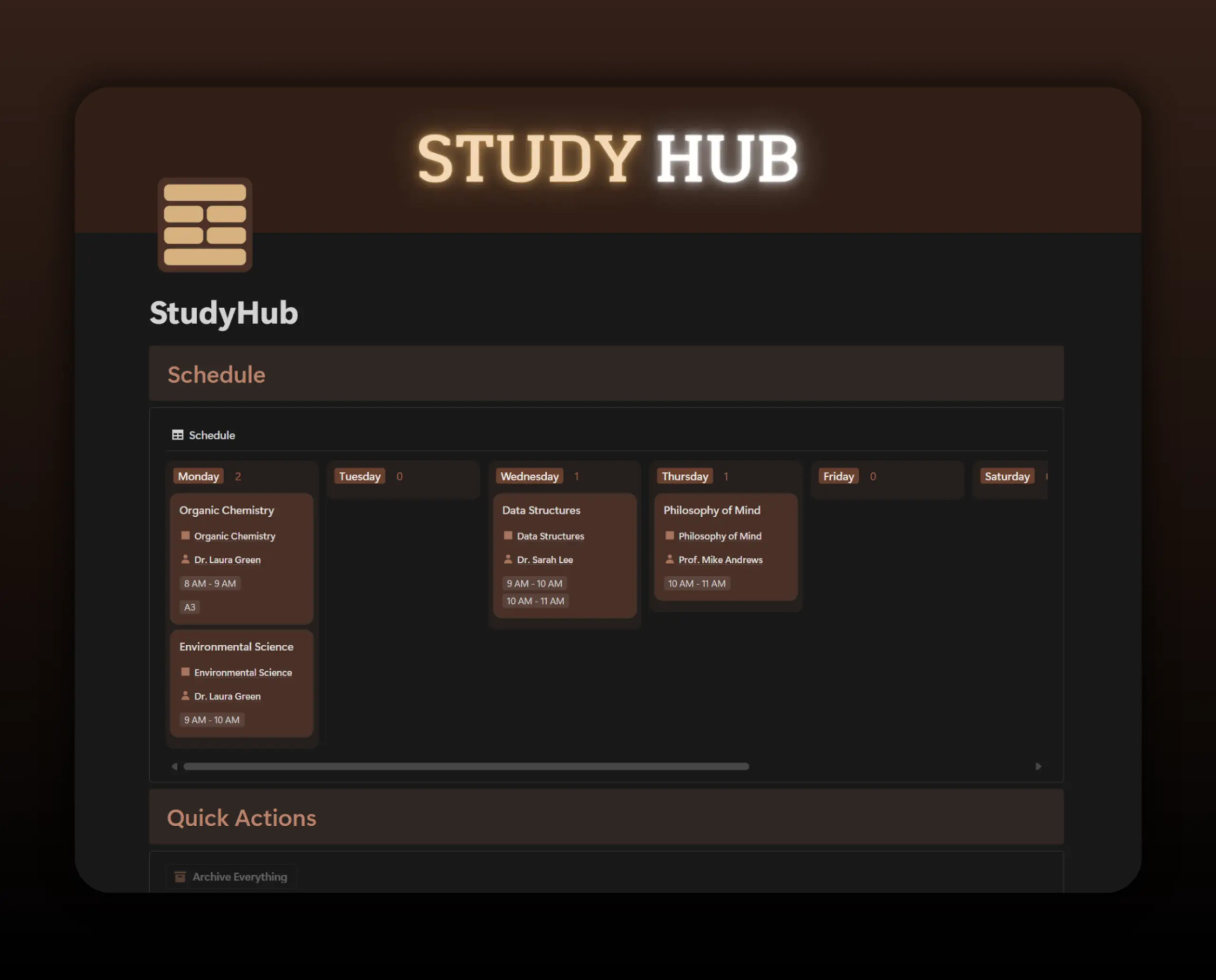 Template StudyHub