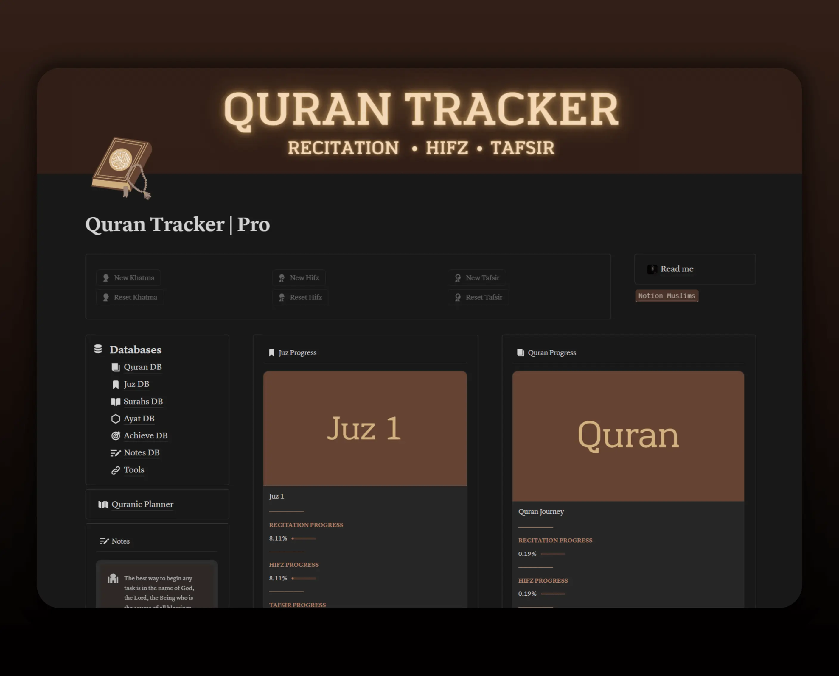 Template Quran Tracker