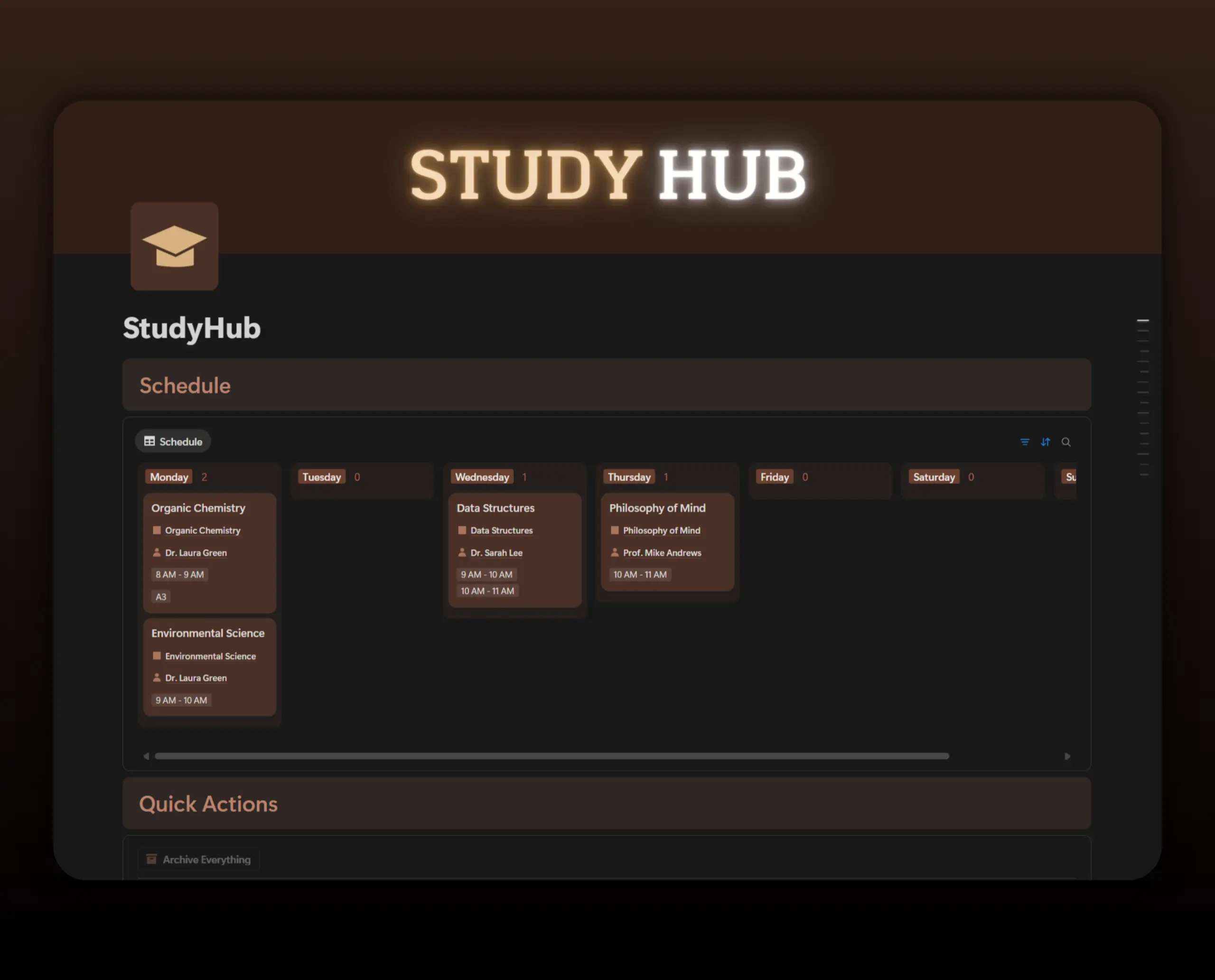 Template StudyHub