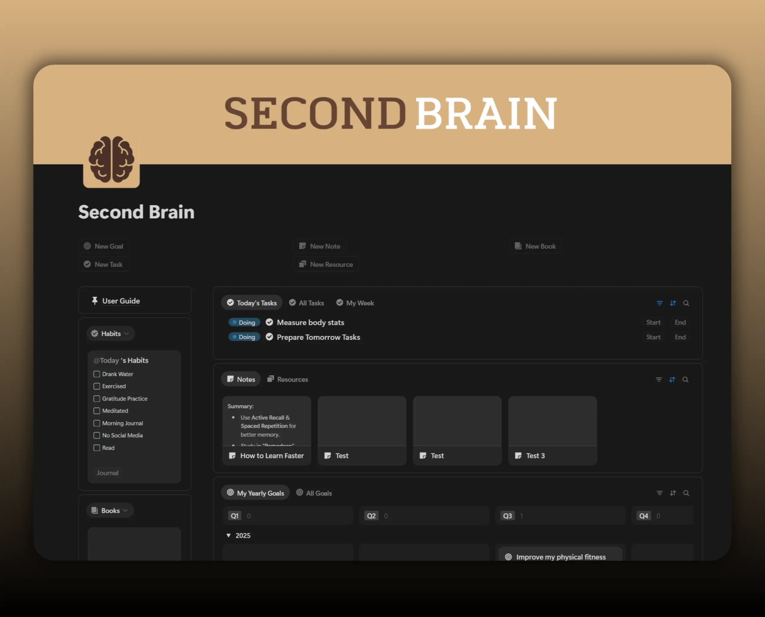 Template Second Brain - Minimal Version