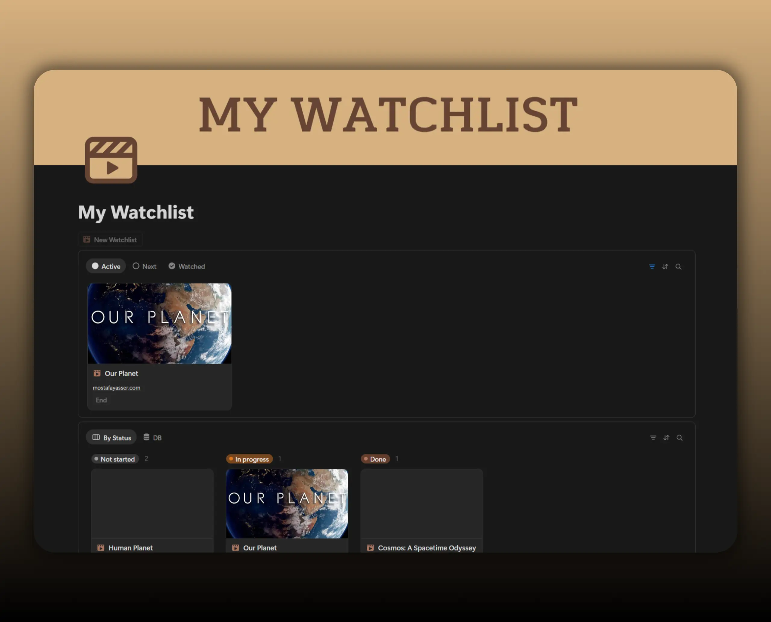 Template My Watchlist