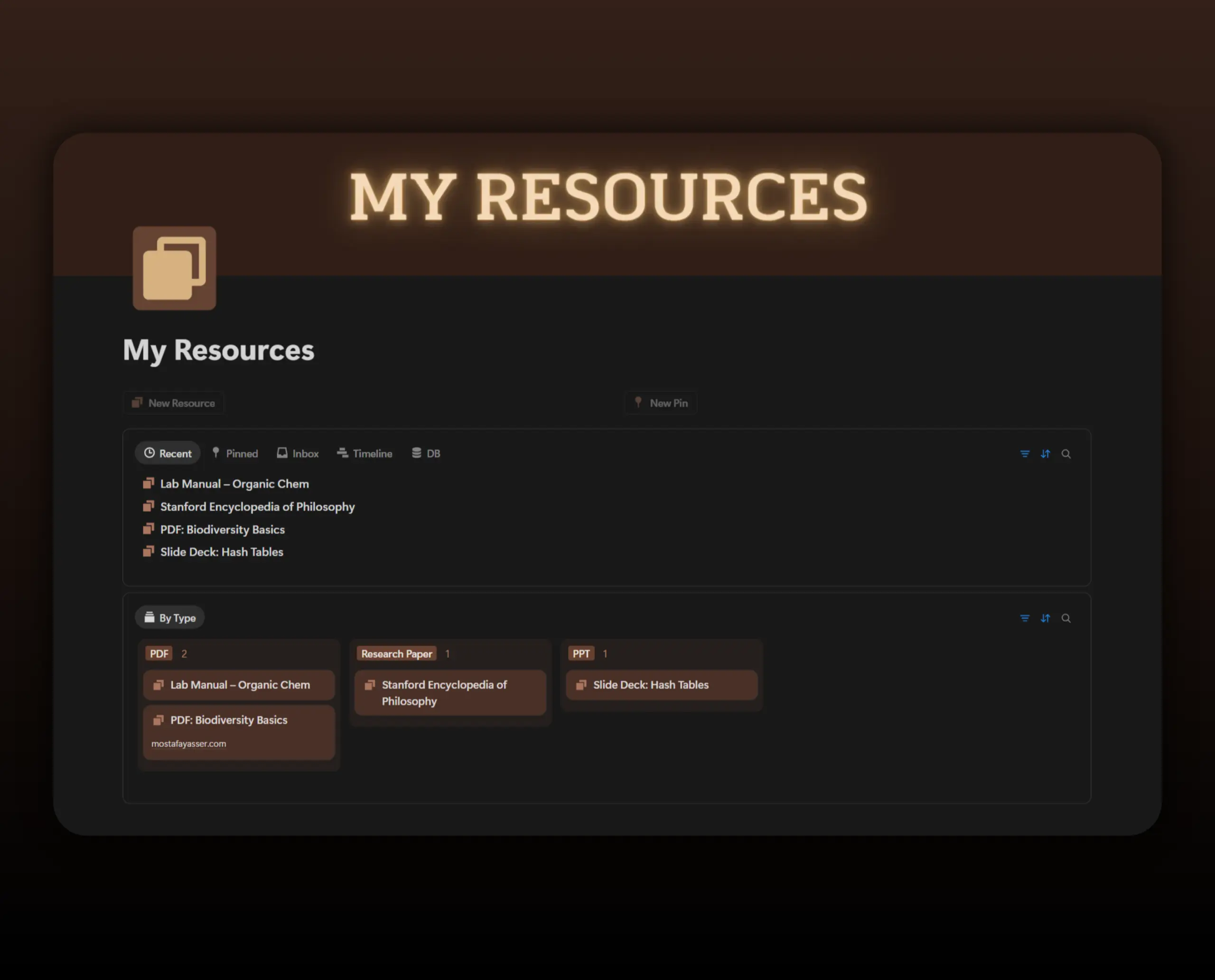 Template My Resources