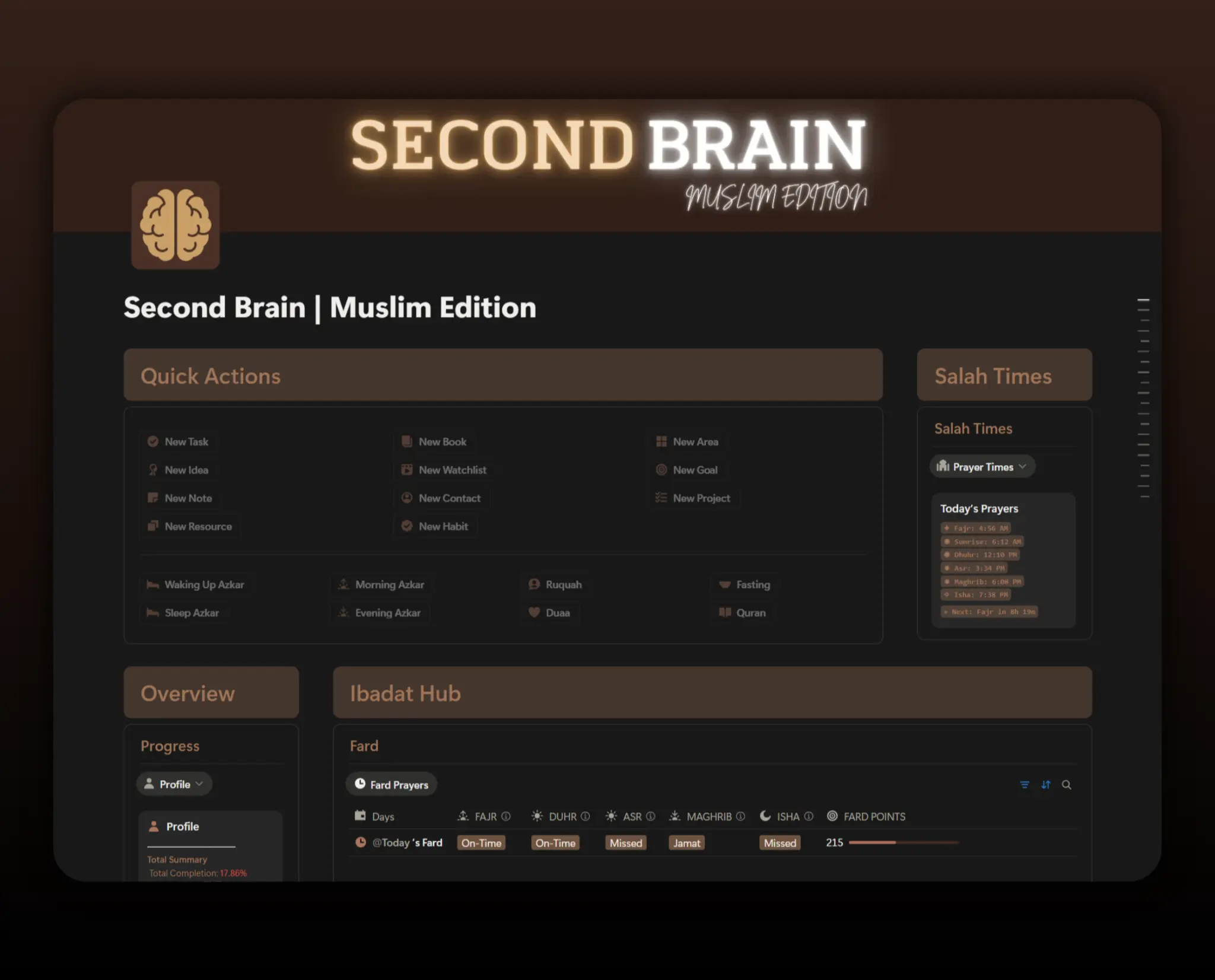 Template Second Brain - Muslim Edition