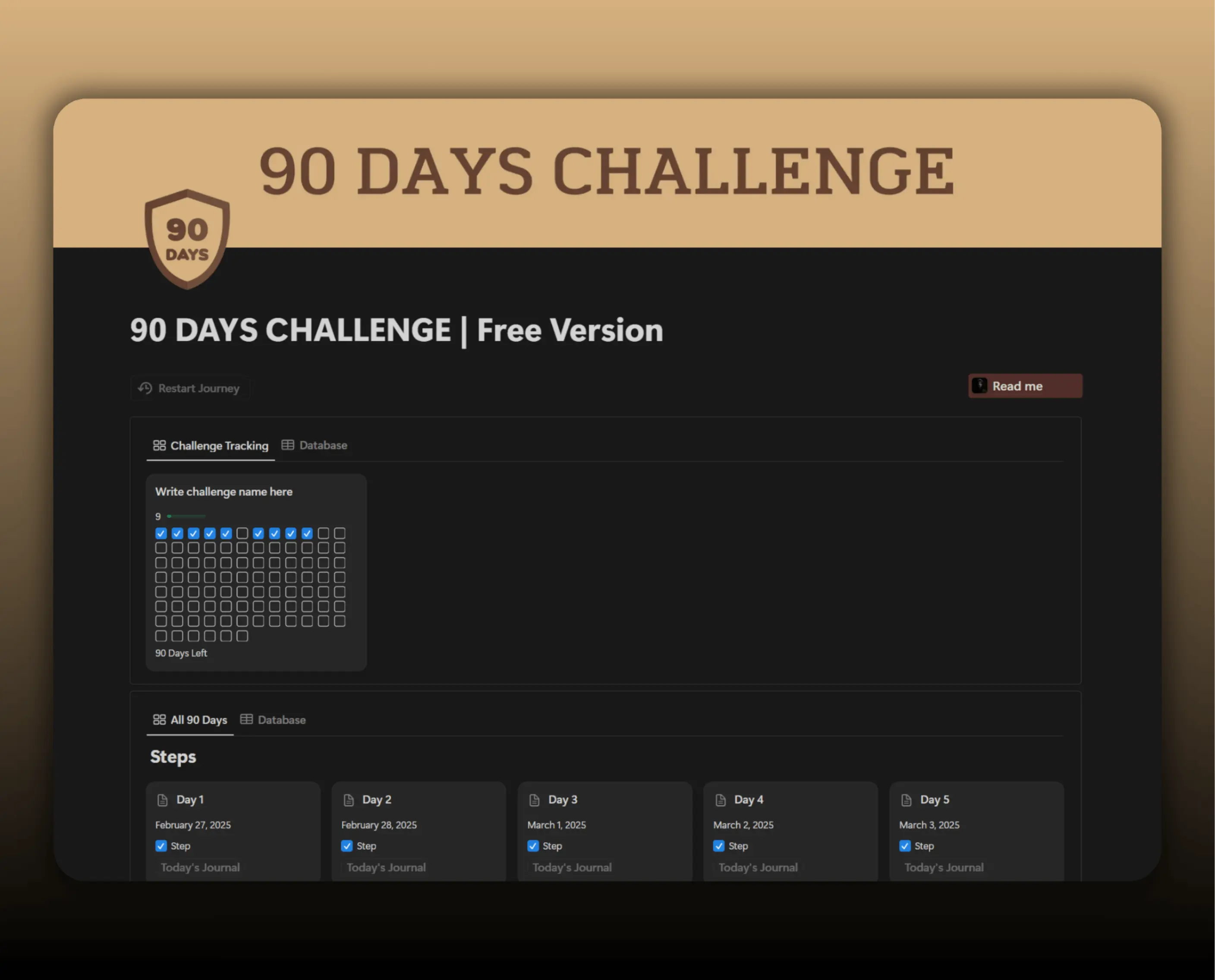 Template 90-Day Challenge